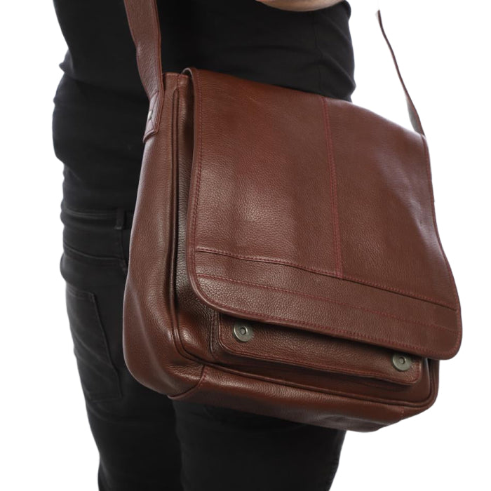 Leather Mens Side Bag