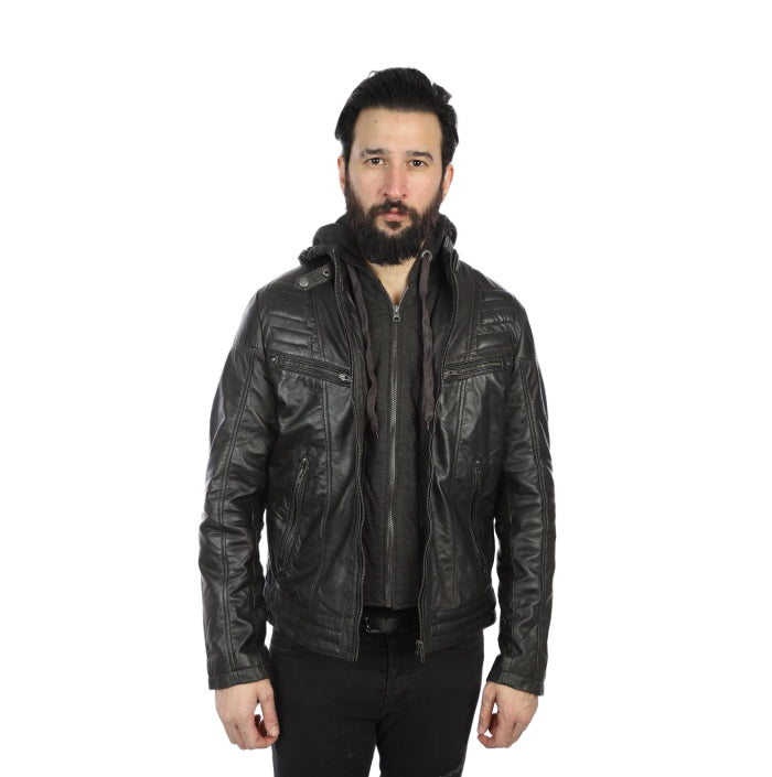 Hooded Winter Jacket - Black