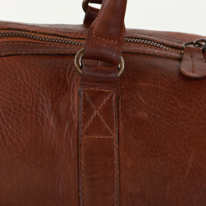 Classic Leather Duffle - Tan