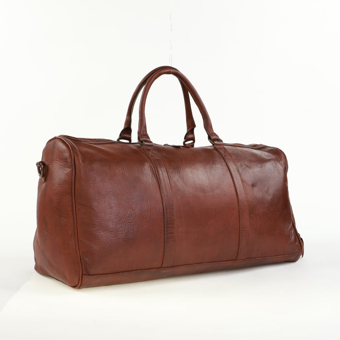 Classic Leather Duffle - Tan