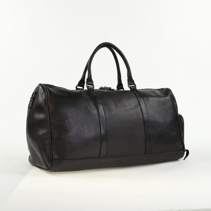 Classic Leather Duffle - Black