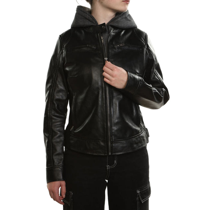Ladies Hood Jacket - Black