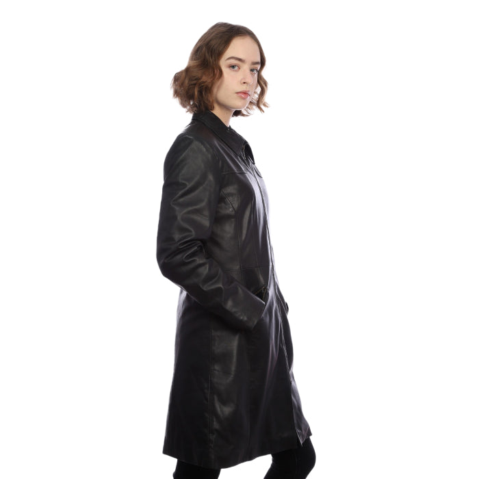 Ladies 3/4 length Zip Up Black