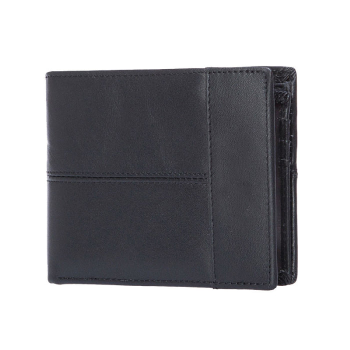 Factory Drop Shipping 8064 Accept Sample genuine leather wallet men Wallet Men Slim Leather with RFID Lining