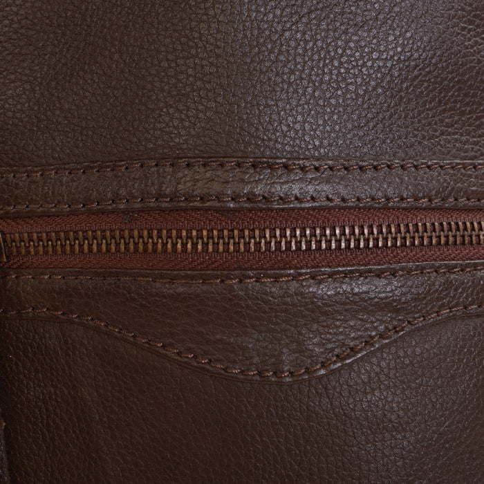 Leather Sling Bag - Brown