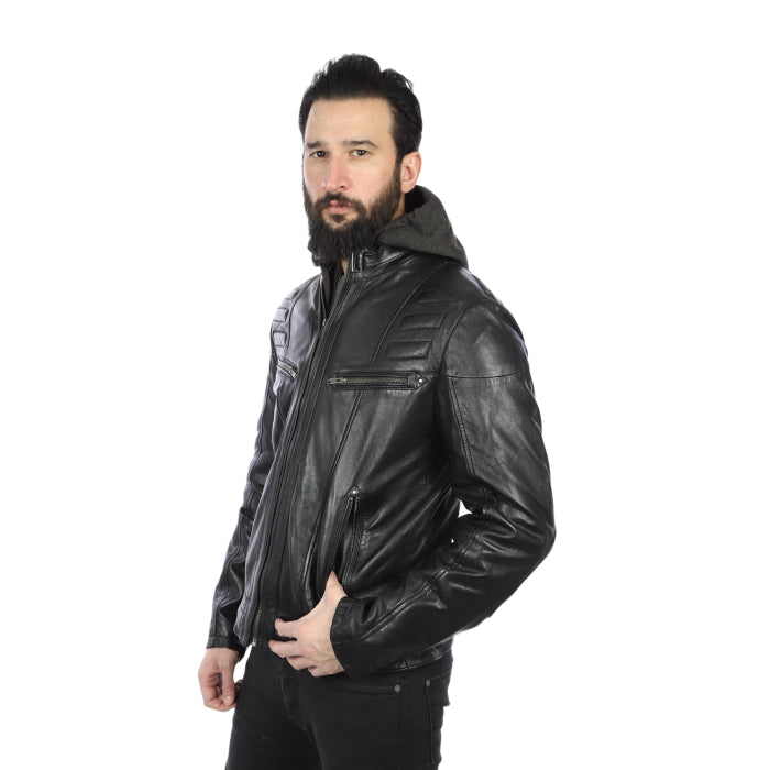 Hooded Winter Jacket - Black