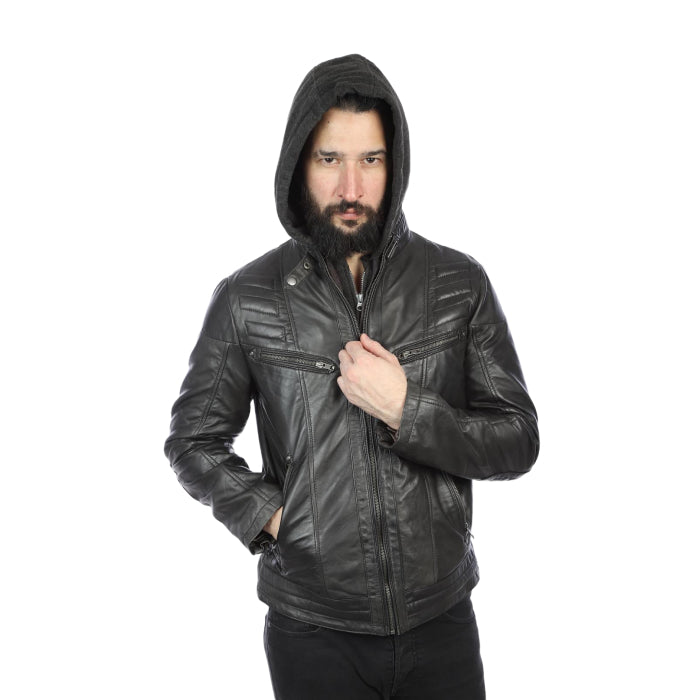 Hooded Winter Jacket - Black