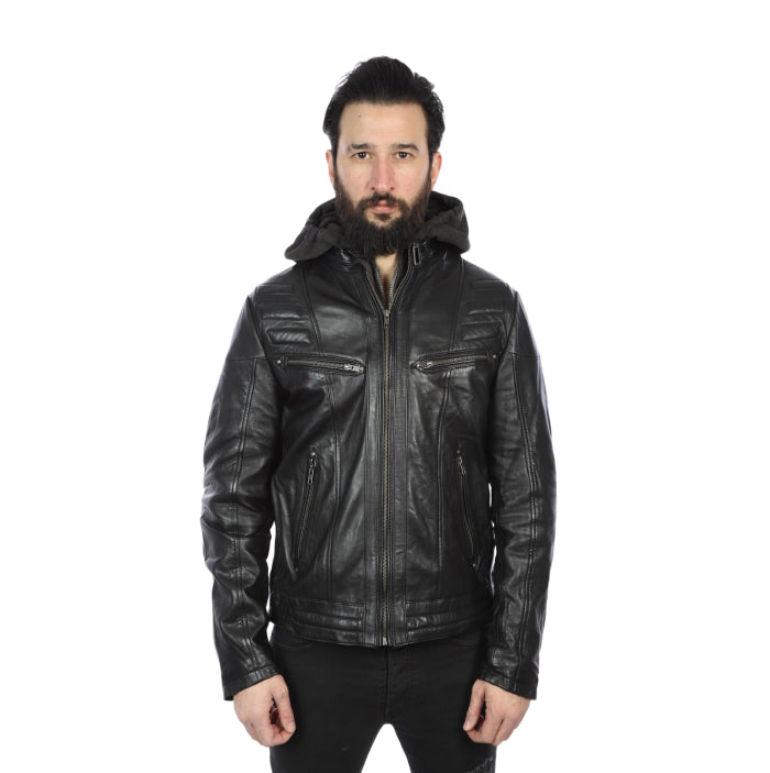 Hooded Winter Jacket - Black