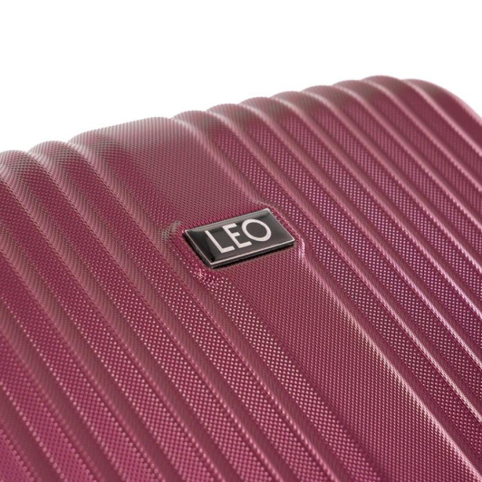 Leo Levante Lightweight Spinner Luggage 3pc. Set - Burgundy