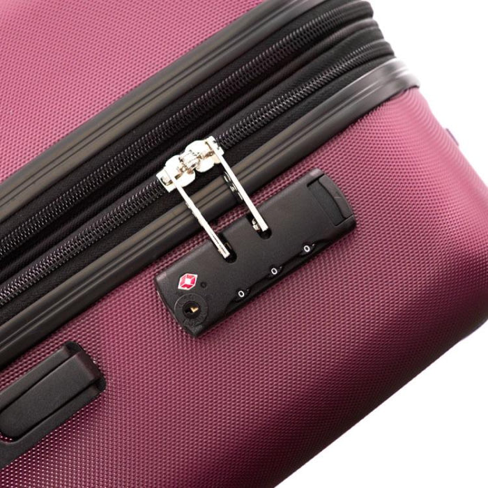 Leo Levante Lightweight Spinner Luggage 3pc. Set - Burgundy