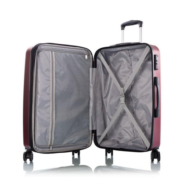 Leo Levante Lightweight Spinner Luggage 3pc. Set - Burgundy