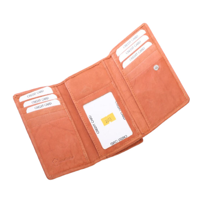 Womens Leather Trifold Wallet