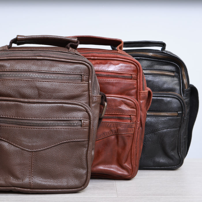 Leather Travel Bag - 9 Inch