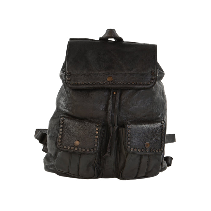 Classic Leather Backpack - Cognac