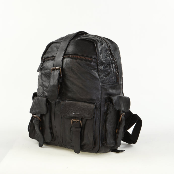 Urban Leather Backpack - Cognac