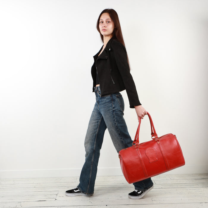 Luxe Duffle Bag - Red