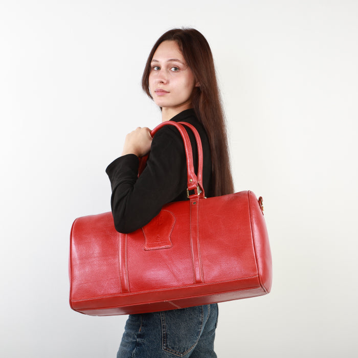 Luxe Duffle Bag - Red