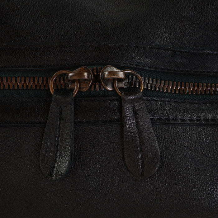 Classic Leather Duffle - Black