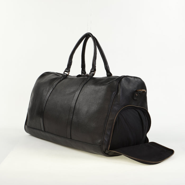 Classic Leather Duffle - Black