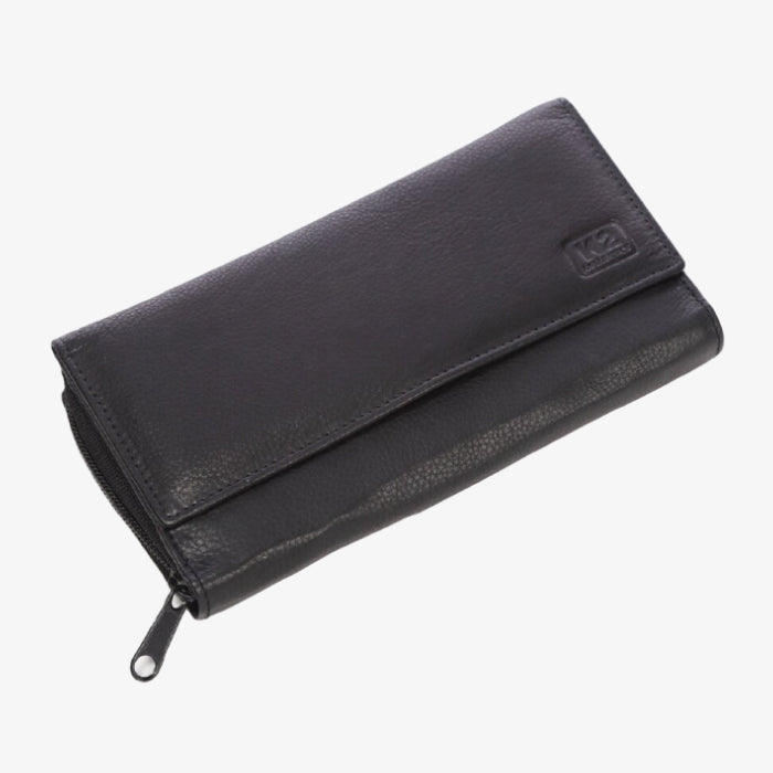 Women's Wallet Single Fold With Exterior Zipper