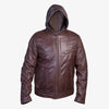 Hooded Winter Jacket - Brown