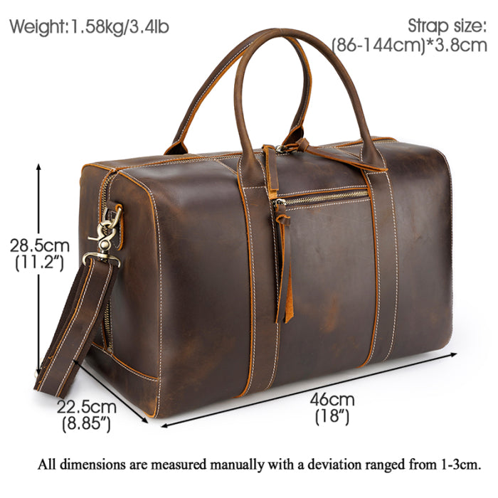 Brown Retro Weekender Bag