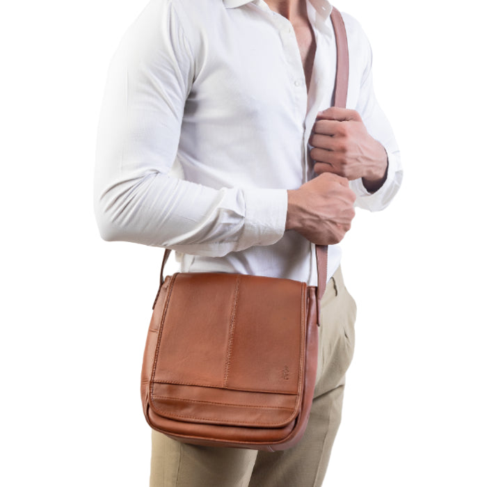 Men's Leather Tablet Bag