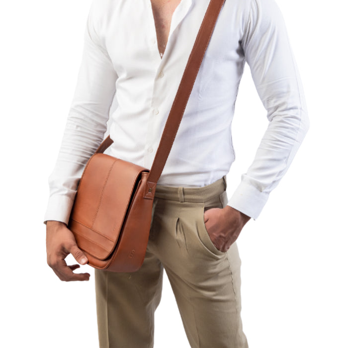 Men's Leather Tablet Bag