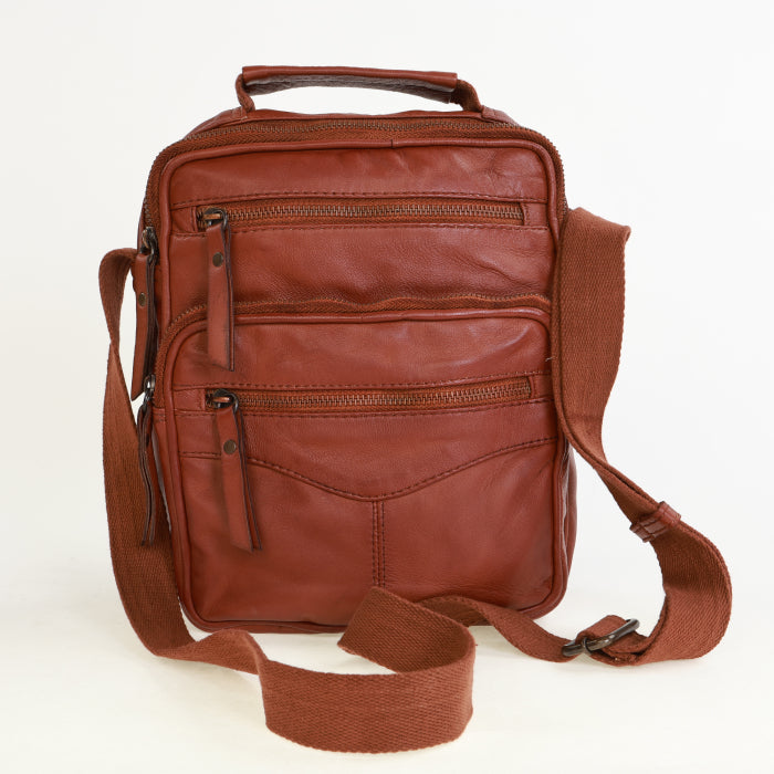 Leather Travel Bag - 9 Inch
